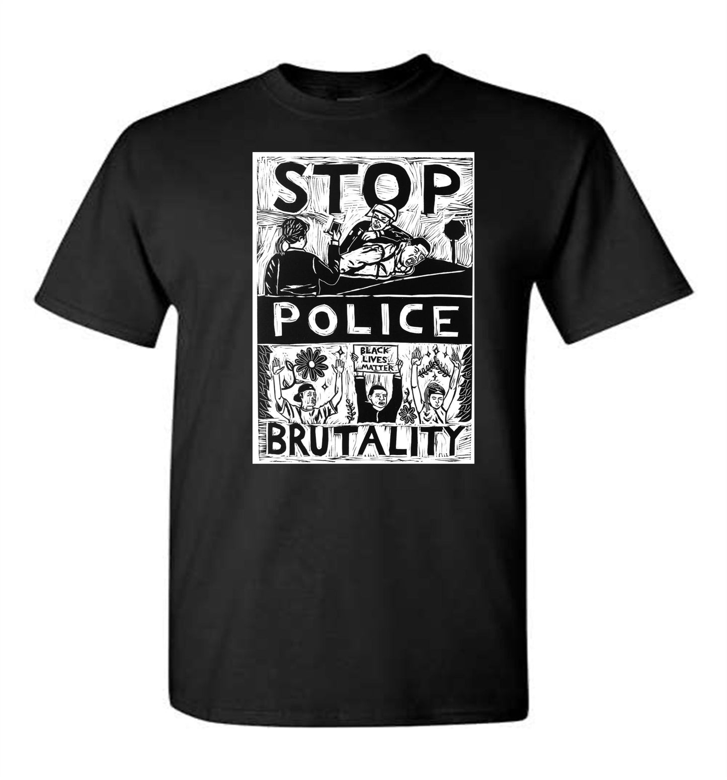 STOP POLICE BRUTALITY Black Lives Matter Protect T-shirt