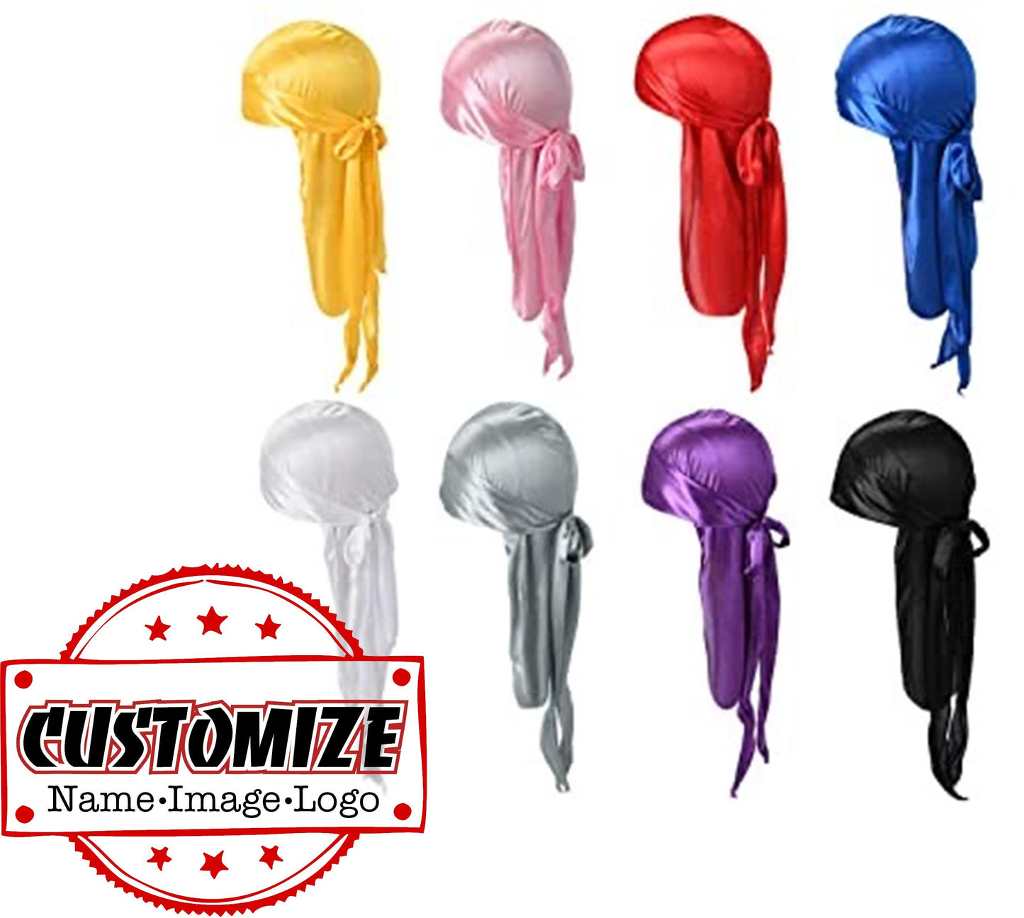 Baddie Custom Personalized  Silky Premium Wave Durag