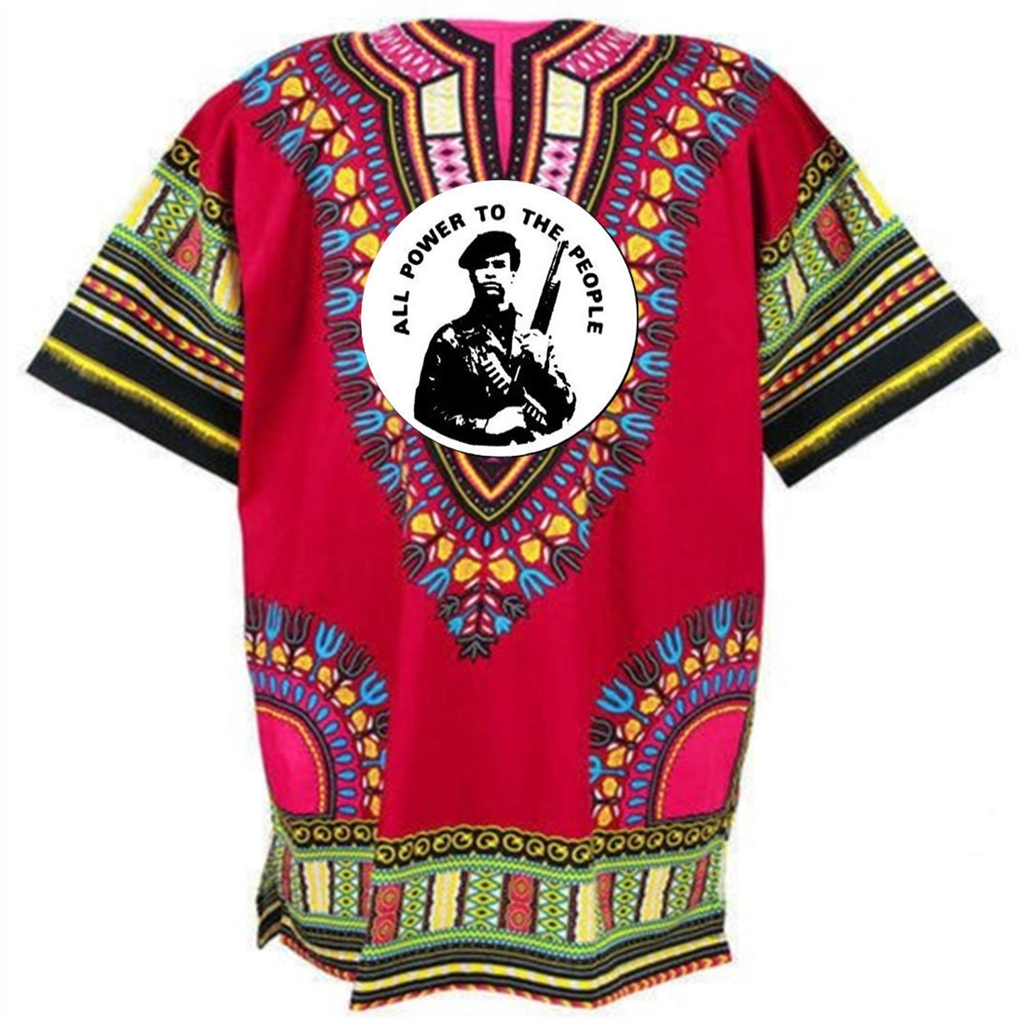 Huey P. Newton Black Panther Power To The People African Dashiki Shirt