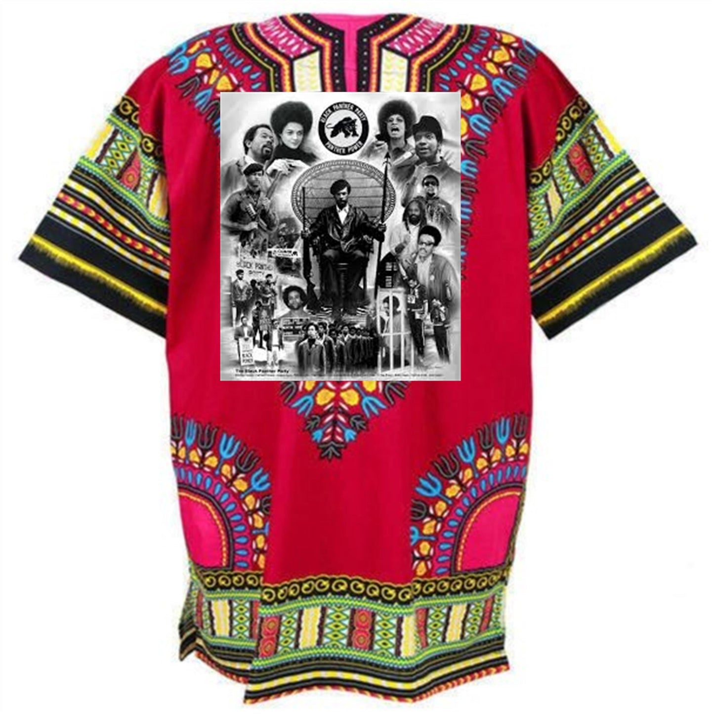 Huey P. Newton Black Panther Power To The People African Dashiki Shirt
