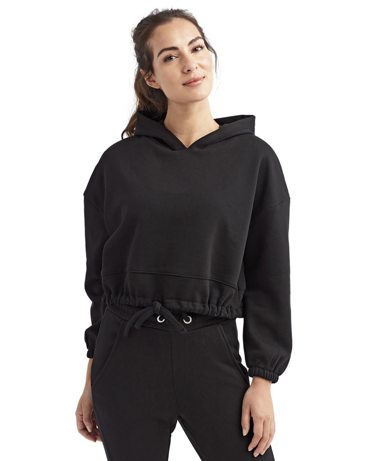 Women Hoodies Cropped Top Tracksuit Long Sleeve Sweatshirts Jogger Pant 2 Piece Outfits