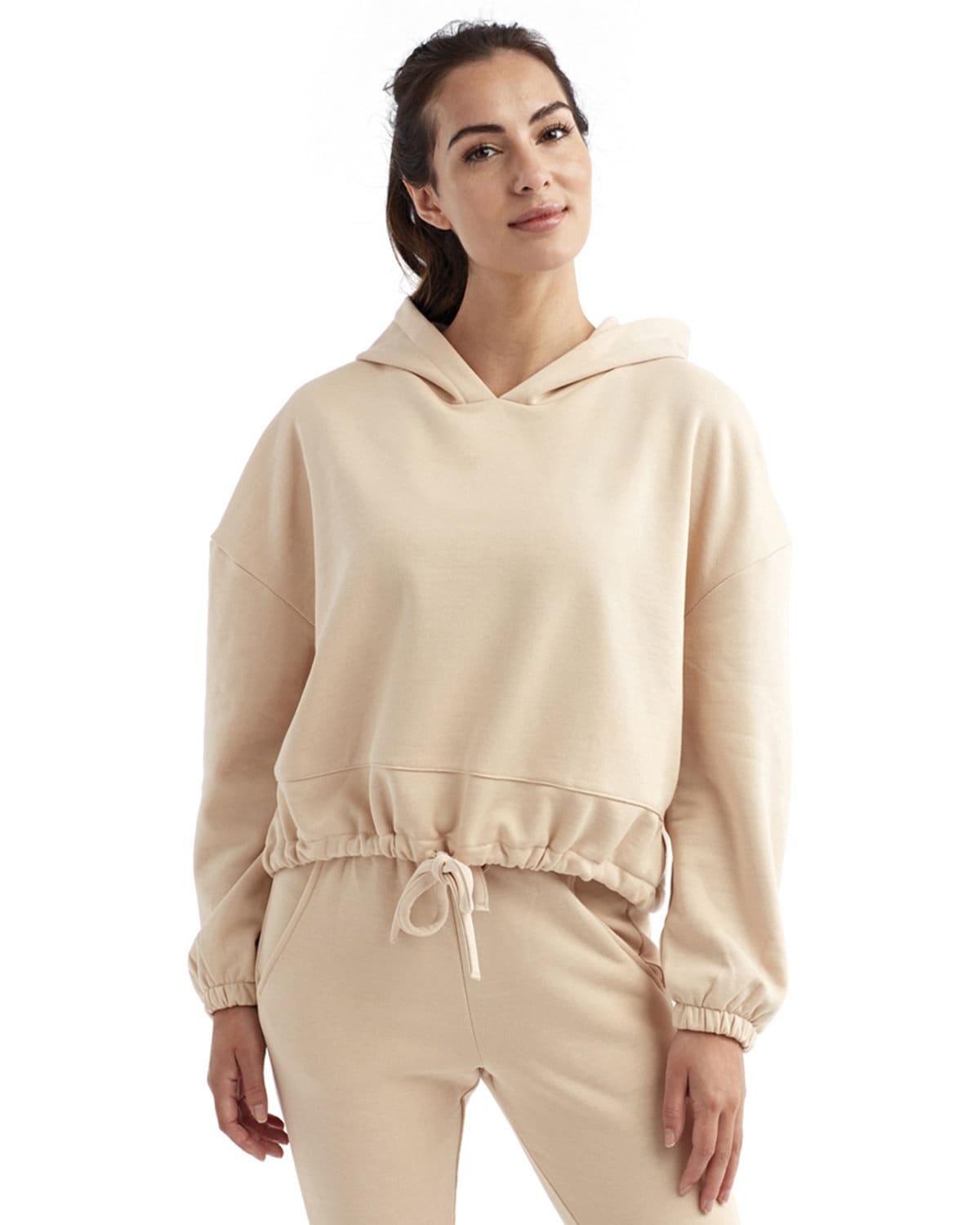 Women Hoodies Cropped Top Tracksuit Long Sleeve Sweatshirts Jogger Pant 2 Piece Outfits