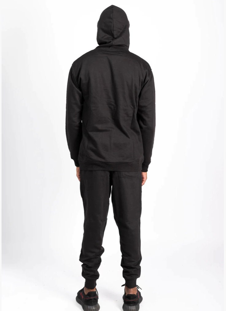 Black Hoodie & Joggers Unisex Sweatsuit