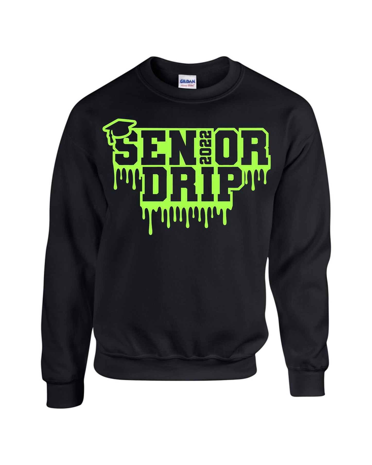 Senior 2022 Drip Graduation Crew neck sweatshirt