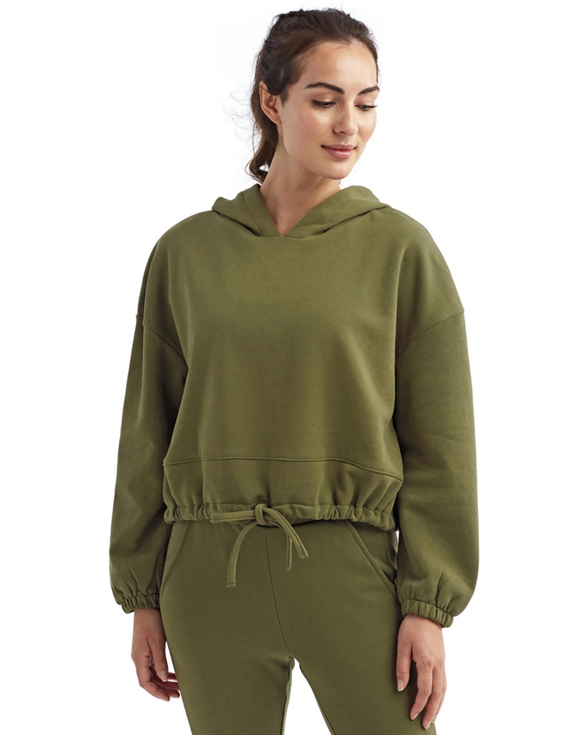 Women Hoodies Cropped Top Tracksuit Long Sleeve Sweatshirts Jogger Pant 2 Piece Outfits