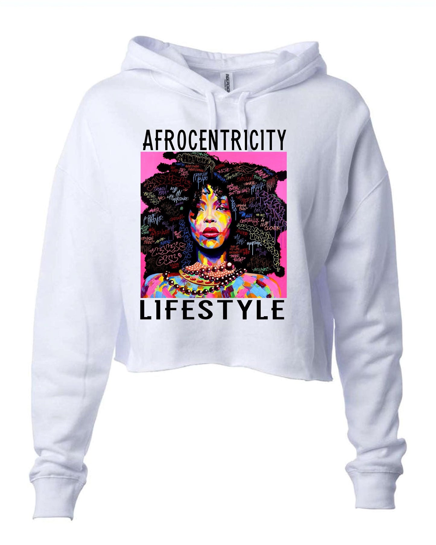 Erykah Badu Afrocentricity Lifestyle Crop Top Hoodie