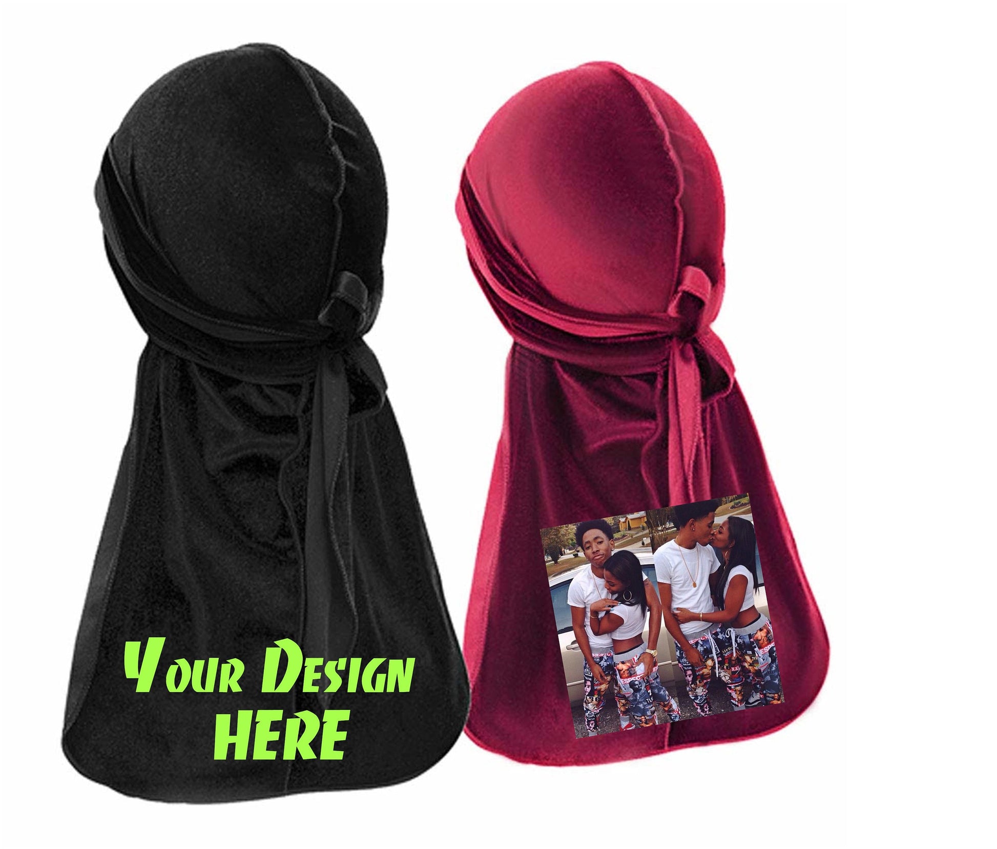 Velvet Silky Premium Wave Durag Custom Personalized – harlem quality tees