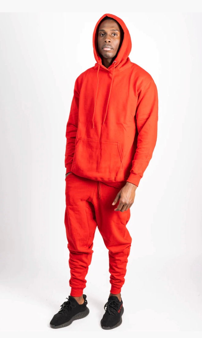 Red Hoodie & Joggers Unisex Sweatsuit