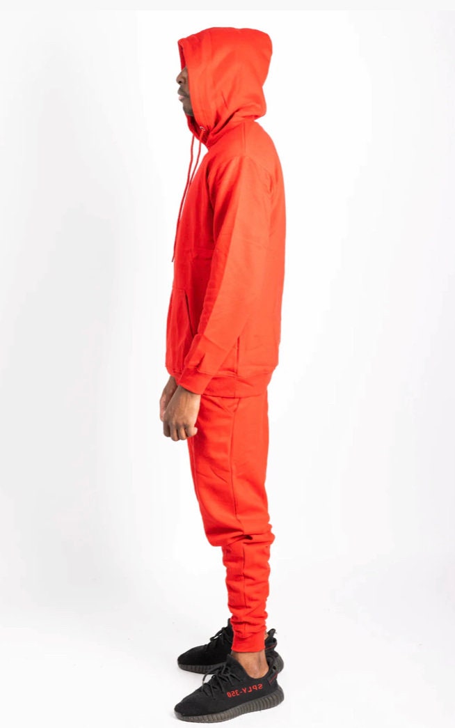 Red Hoodie & Joggers Unisex Sweatsuit