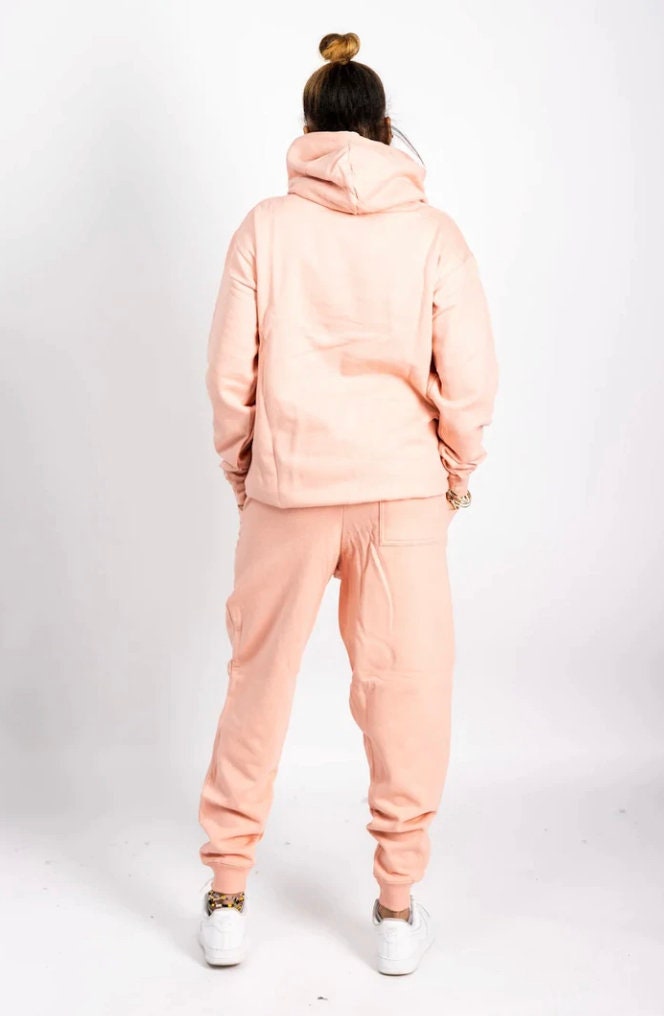 Peach Hoodie & Joggers Unisex Sweatsuit