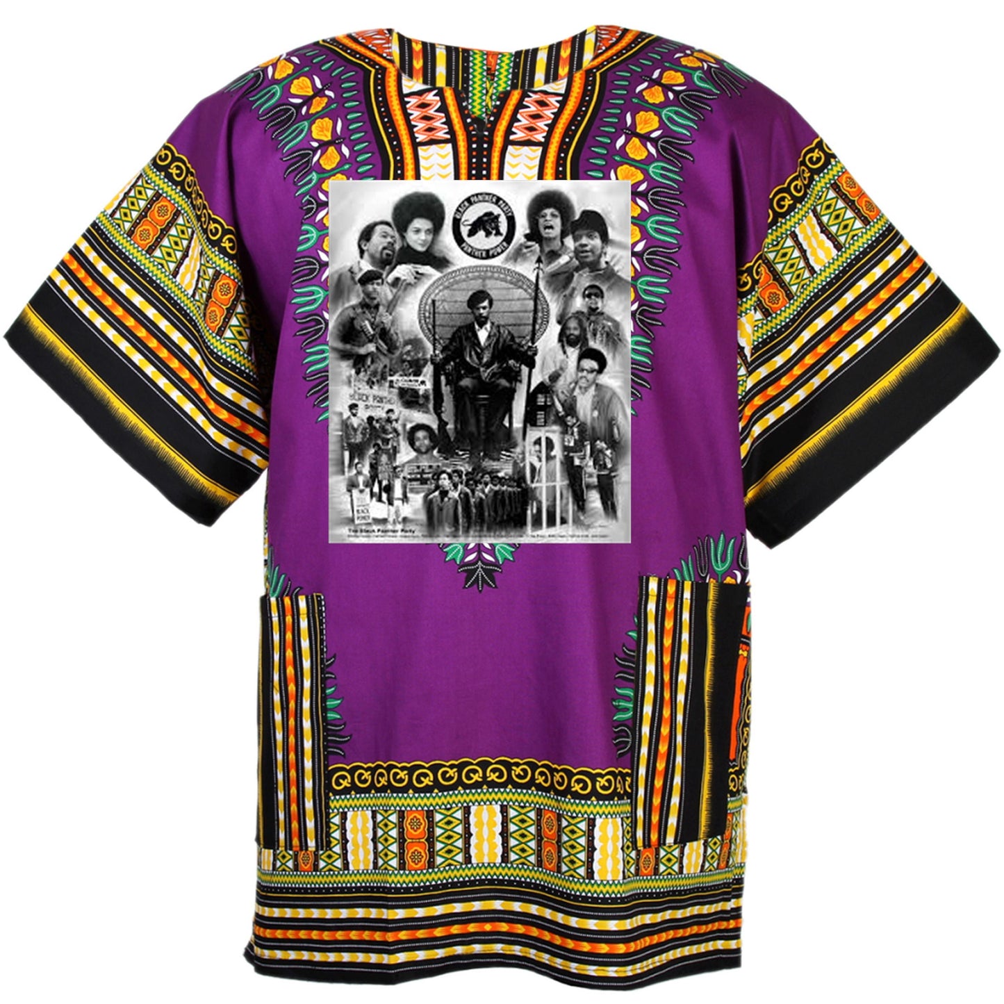 Huey P. Newton Black Panther Power To The People  African Dashiki Shirt