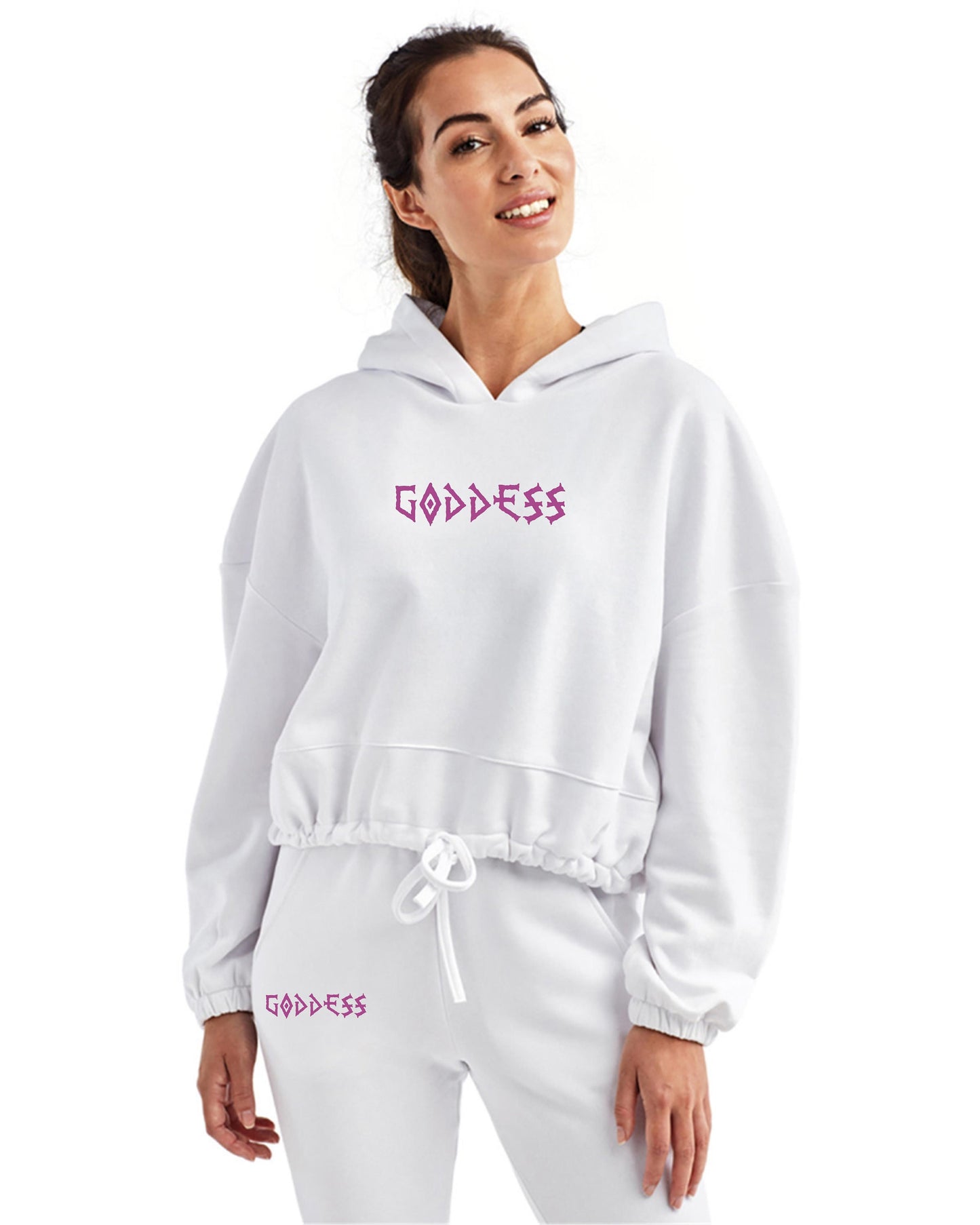 Goddess Ladies Cropped Sweatsuit